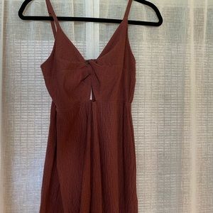 NWT Never Worn Size Small Wild fable Brown/Burgundy romper